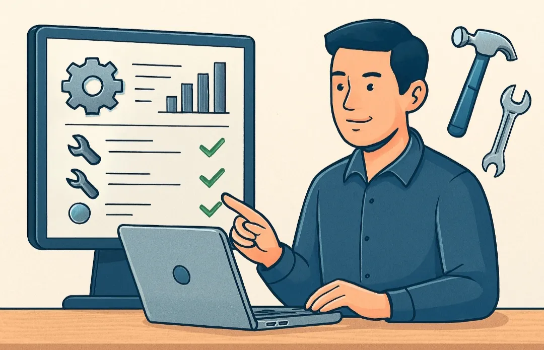 تصویر گرافیکی مدیریت هوشمند ابزار های تولیدی