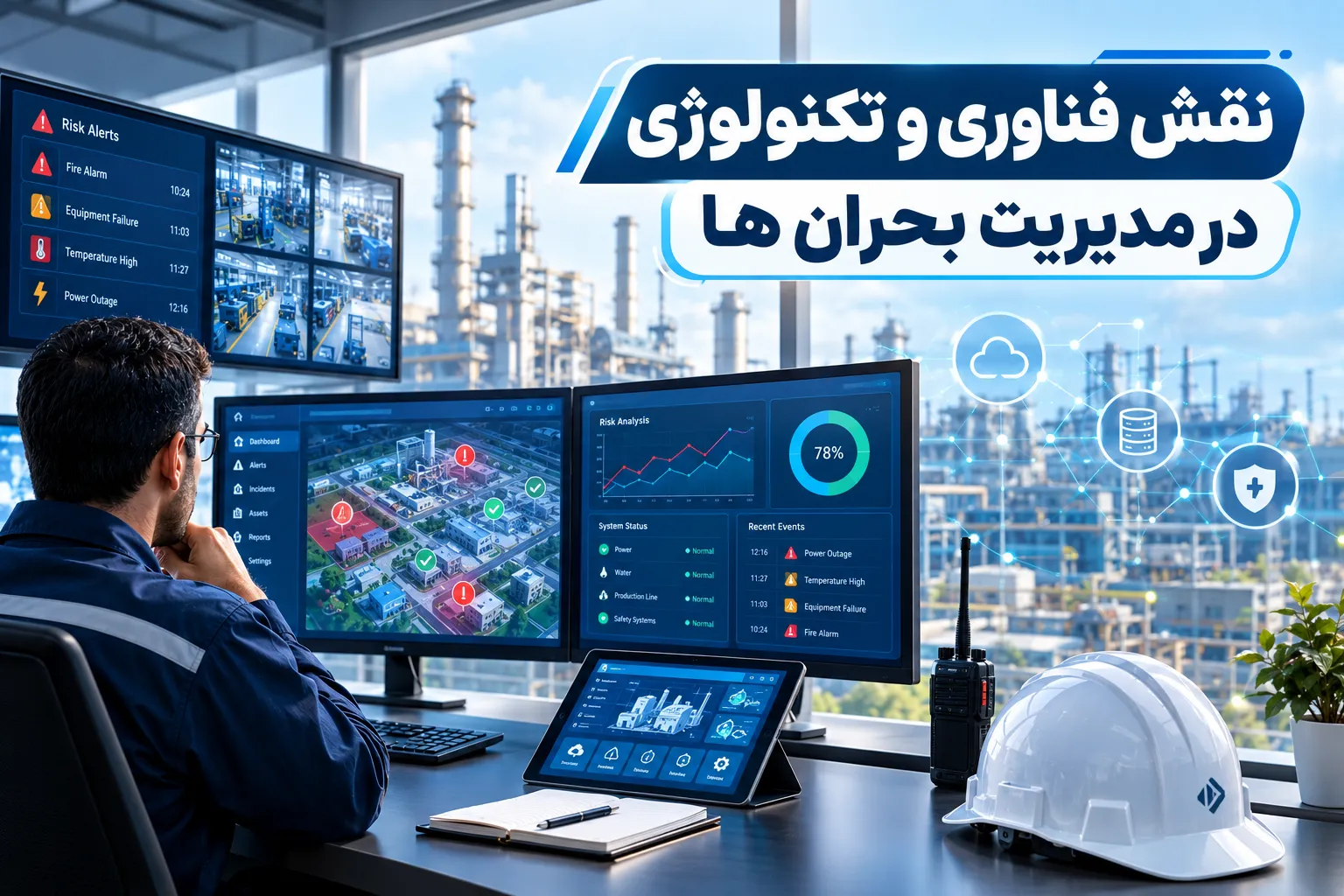 فناوری و نرمافزار در مدیریت بحران کارخانه