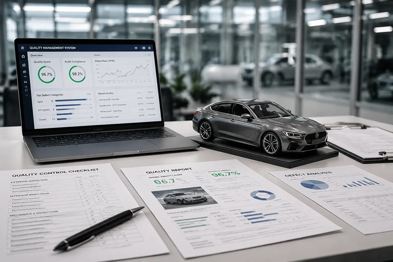 مدیریت CAPA  و مستندات کیفیت صنعت خودرو با سیستم QC