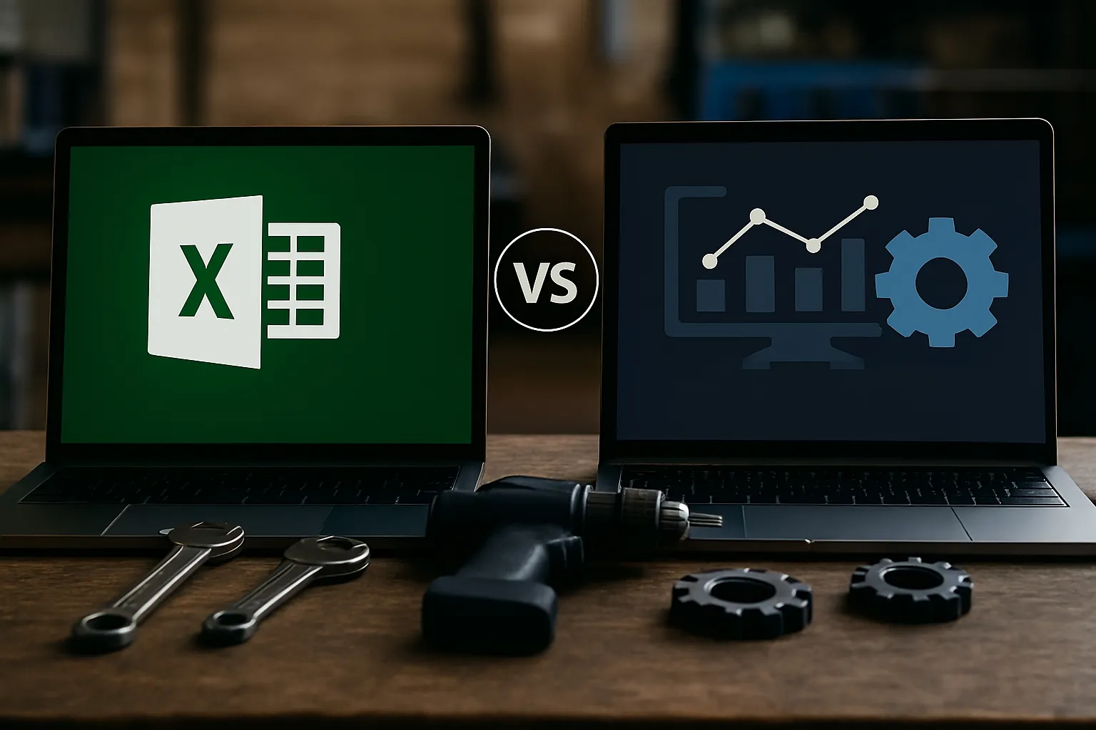 مقایسه مدیریت ابزار های تولیدی با نرم افزار های تخصصی و اکسل