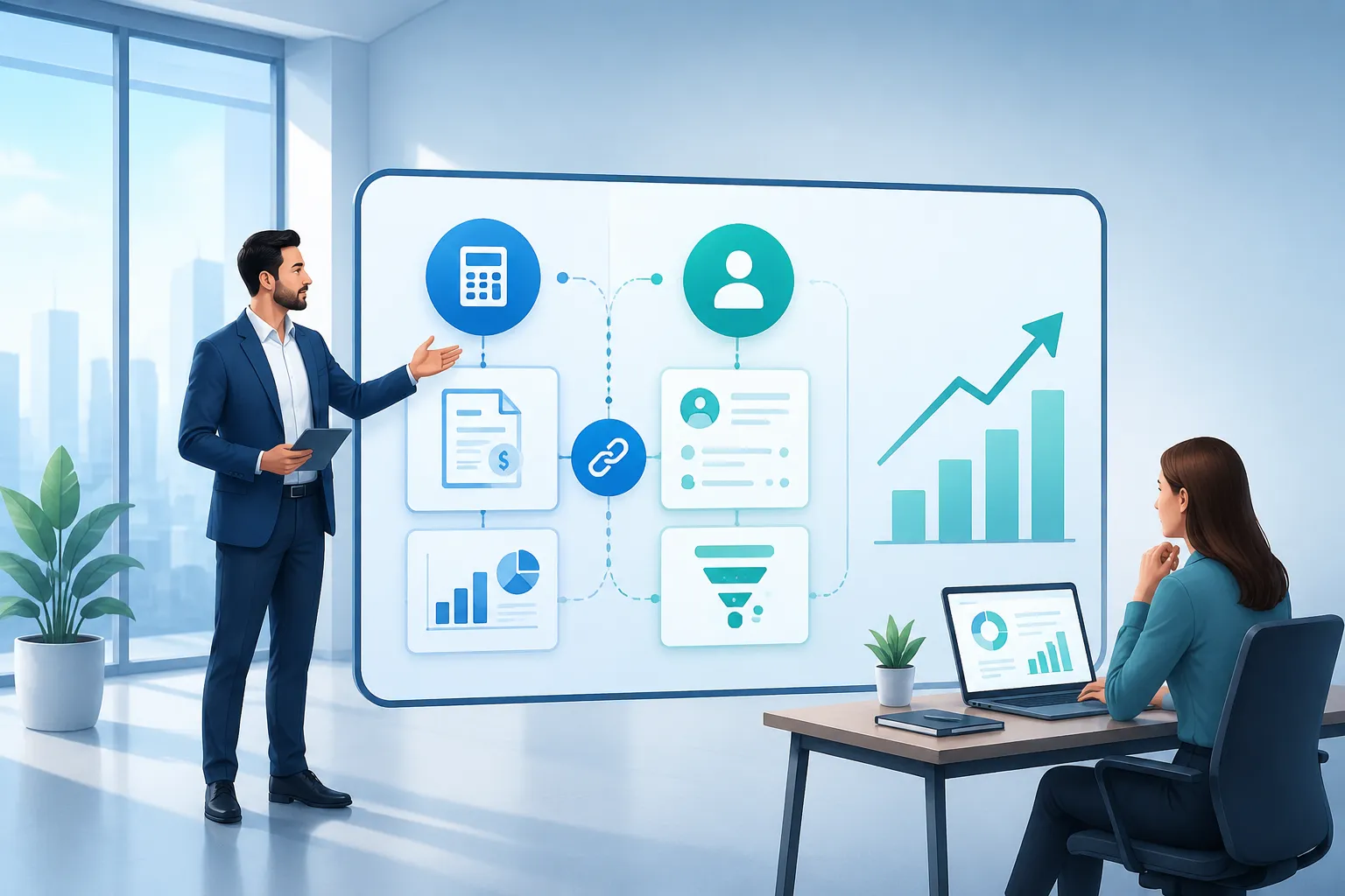 تاثیر اتصال CRM بر موفقیت فروش با سیستم حسابداری یکپارچه
