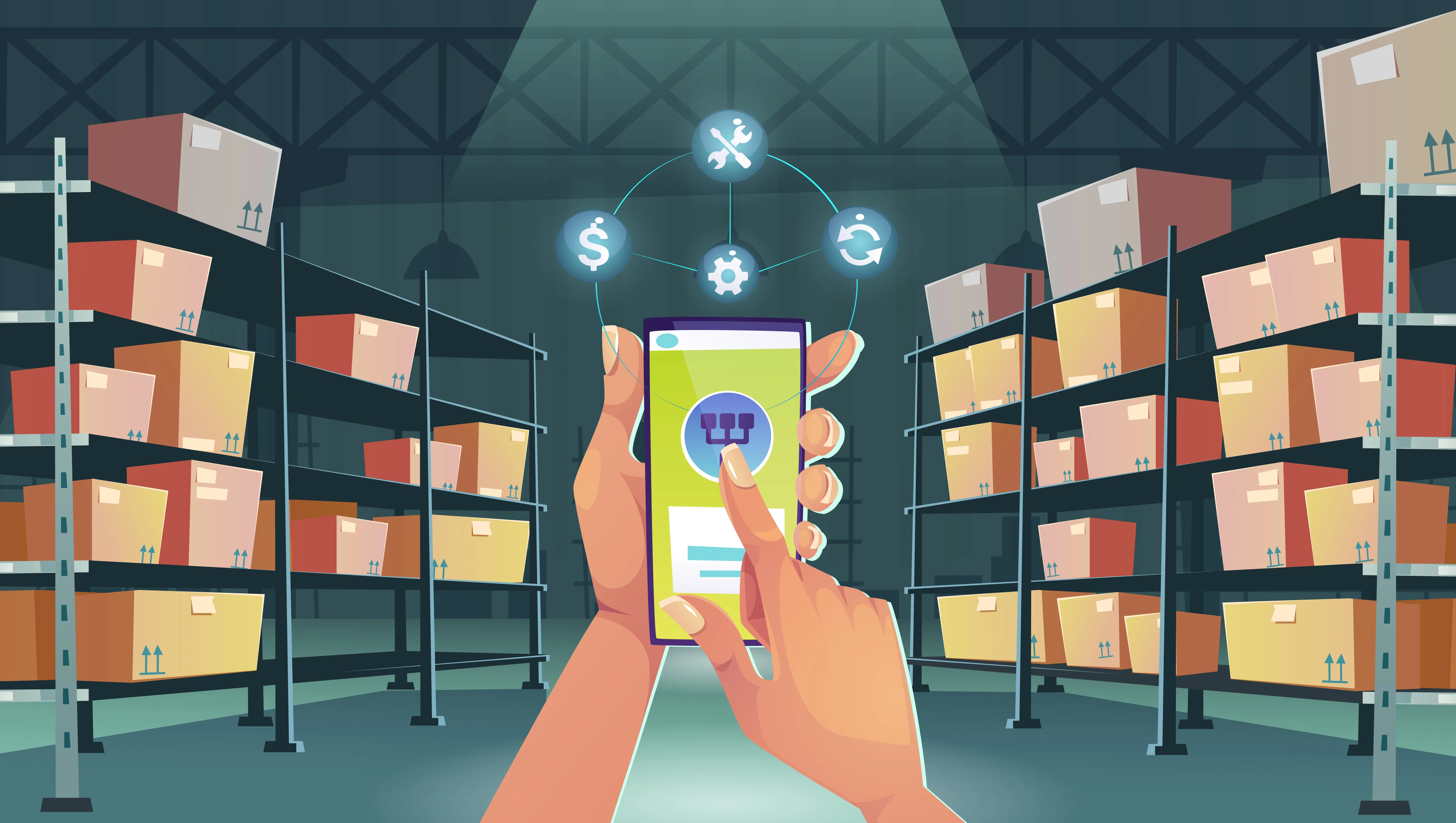 کنترل دقیق کالاها در انبار با استفاده از تکنولوژی RFID و بارکد | مدیریت هوشمند موجودی
