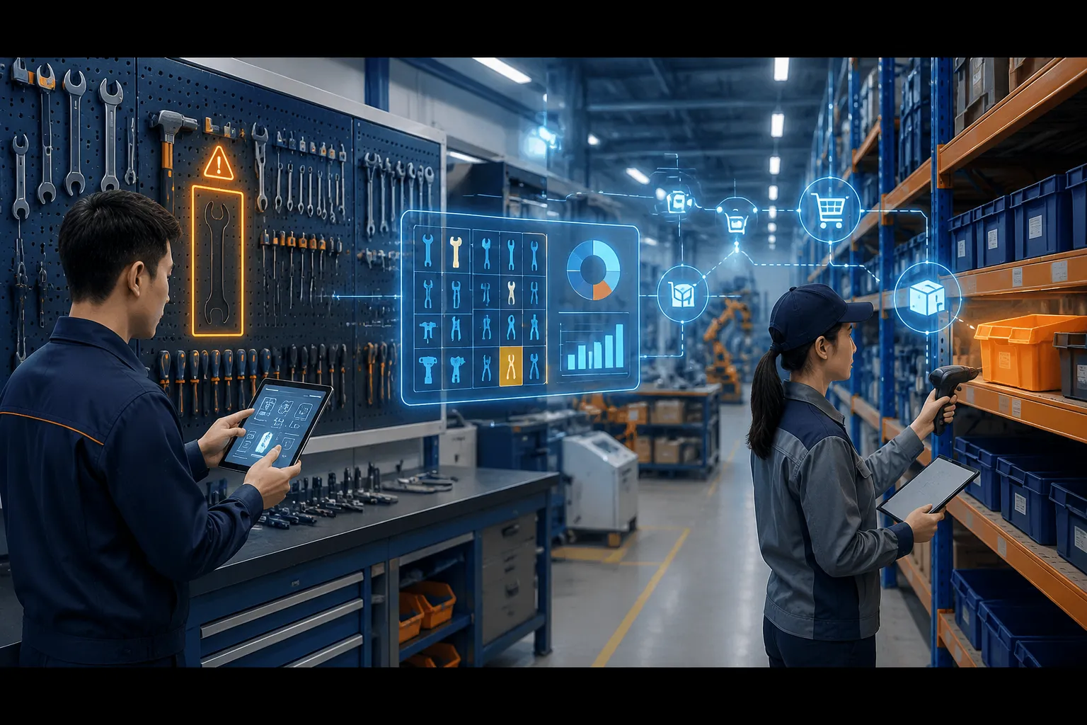 نرم افزار مدیریت ابزار تولیدی | کنترل کمبود ابزار و ارتباط با انبار