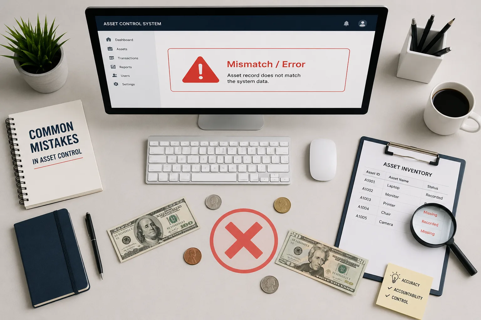 نرم‌ افزار مدیریت اموال | اشتباهات رایج کنترل گردش اموال سازمان
