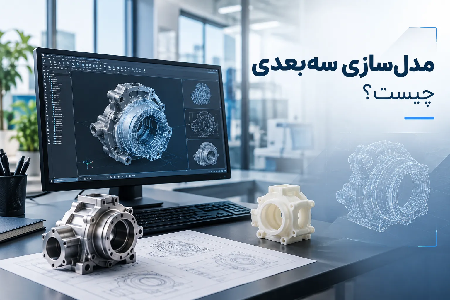 مدل‌سازی سه‌بعدی چیست | مسیر طراحی تا شبیه‌سازی مهندسی